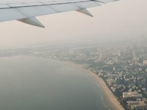 飛行機から見たムンバイ
