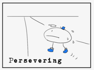 イラスト persevering